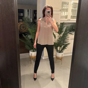 Gold 100%  Silk Blouse, Judith and Charles, Size 2